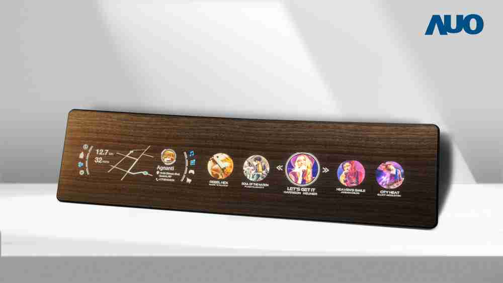 尊龙集团研发全球最高穿透度达80%的AmLED木纹显示器，，可于使用时呈现高亮度、、、、清晰可见的信息，，，并在不使用时回归为单纯的饰板，，，节能兼具美观